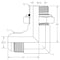 World Wide Fittings Male JIC to Male British Standard Pipe Parallel 90 Degree Elbow 7202X06X04 - alternate 2